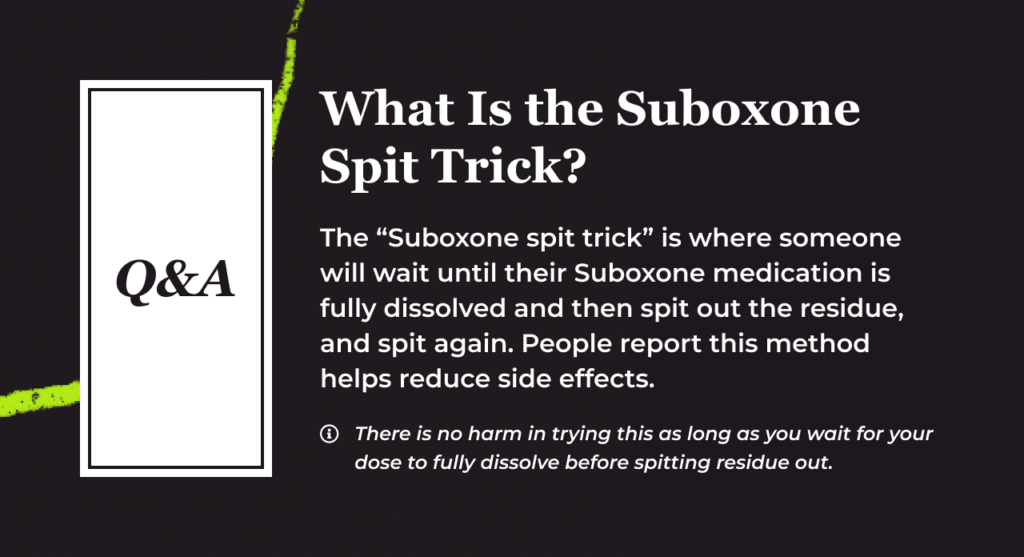 Should I Spit or Swallow Suboxone?