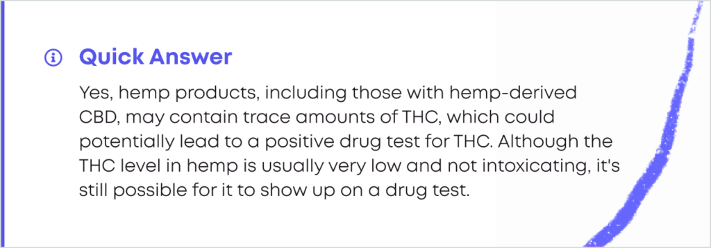 Will Hemp Products Show Up on a Drug Test?
